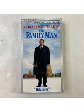 The Family Man 2000 VHS Special Edition Comedy Nicolas Cage Téa Leoni Pre-Owned